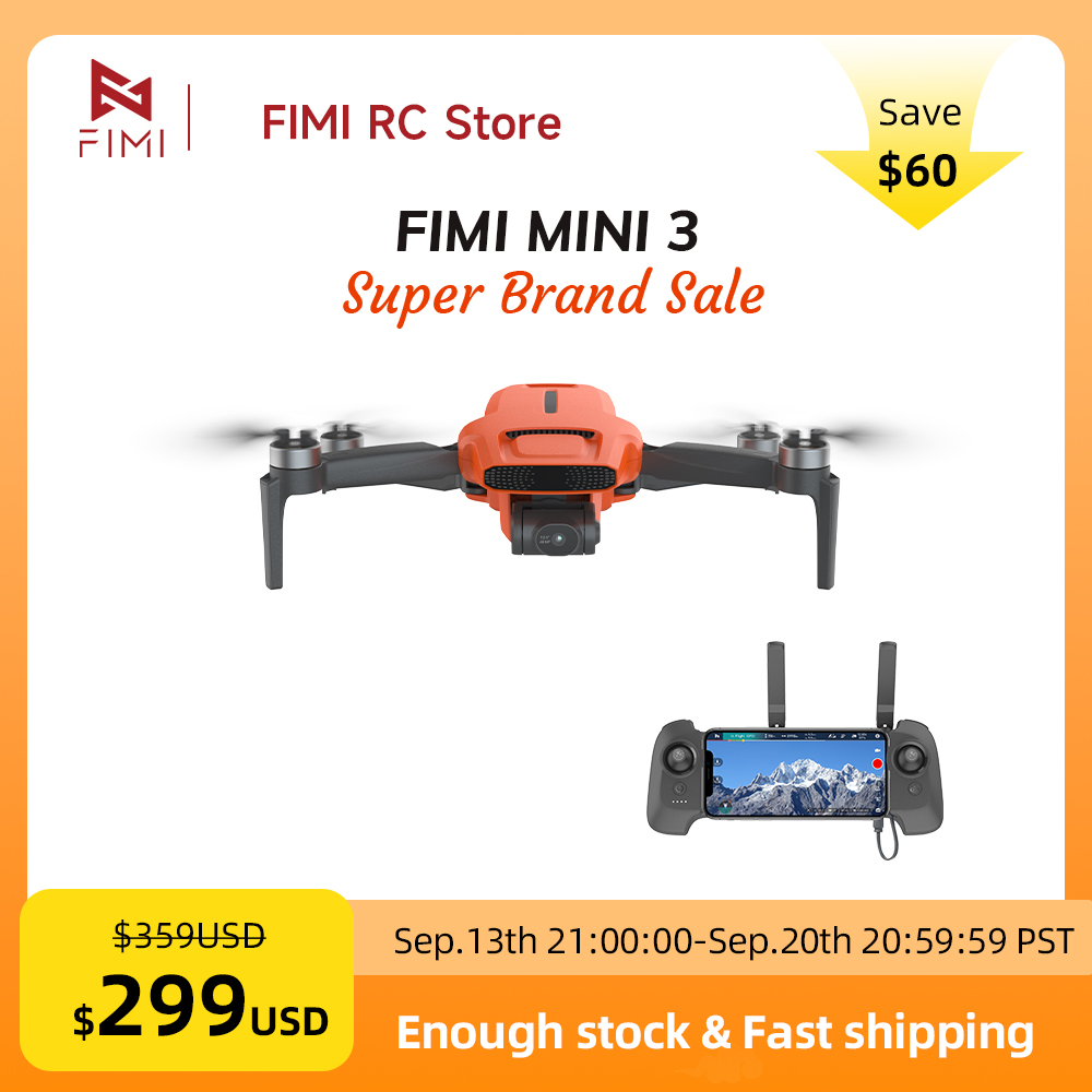طائرة بدون طيار FIMI MINI 3 مع - مراجعة Drone Battery Smart وسعره