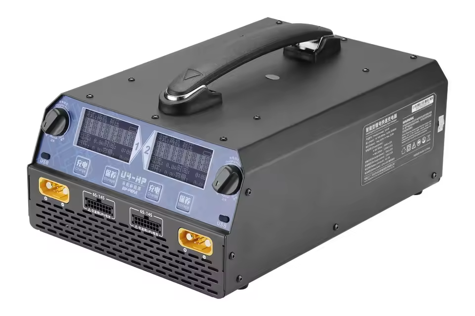 شاحن/مفرغ ذكي ثنائي القناة EV- - مراجعة Drone Battery 6S وسعره